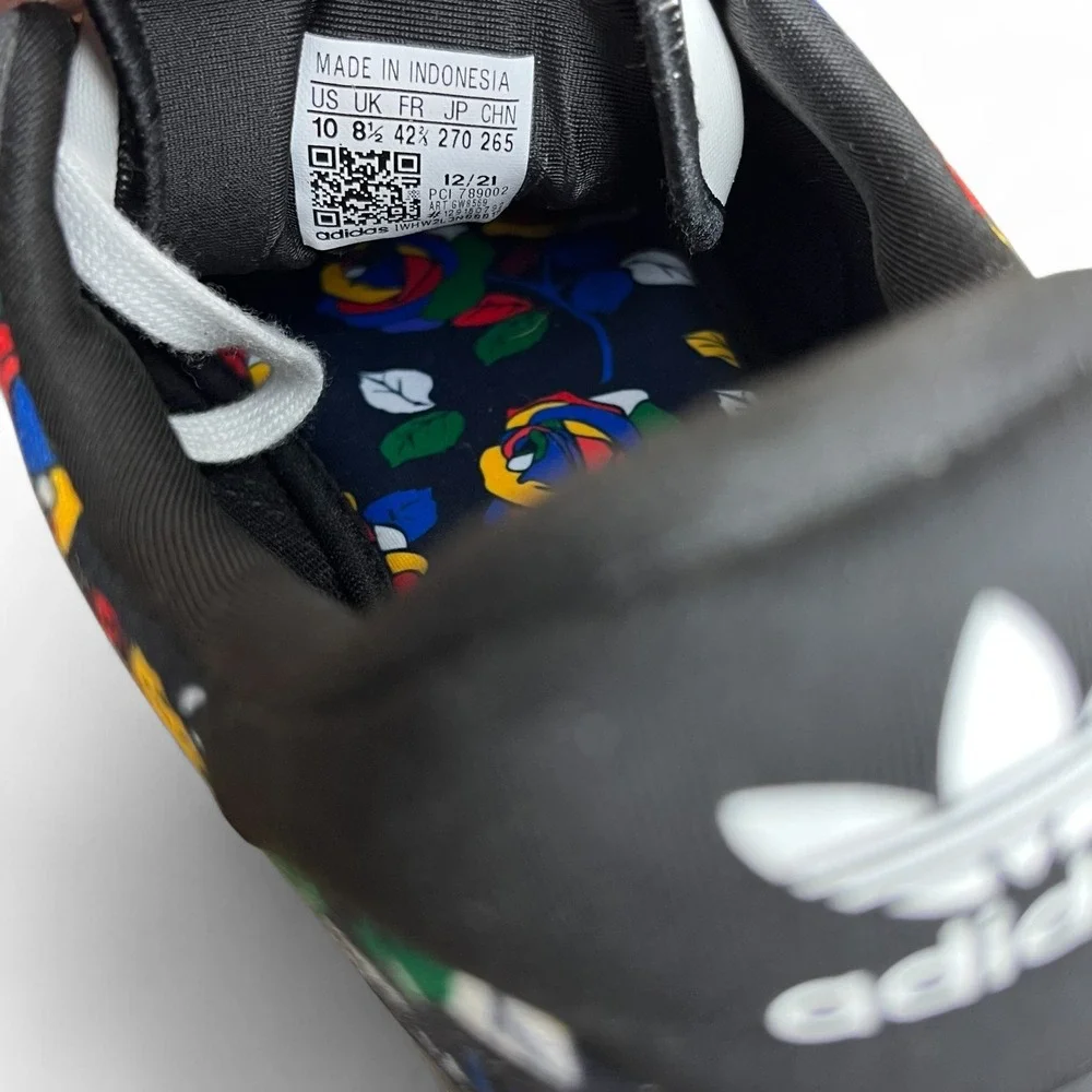 Adidas Rich Mnisi Her Court Multi-Color Graphic Print Sneakers GW9569 10 Womens